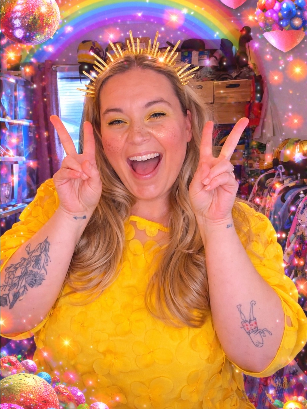 @beccadouglass is LIVE and can’t wait to see you!!! ✨🌸🌈 ☀️ - Picture 3 of 4